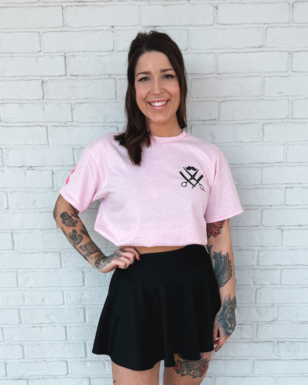 Garage Men's Grooming breast cancer awareness t-shirt